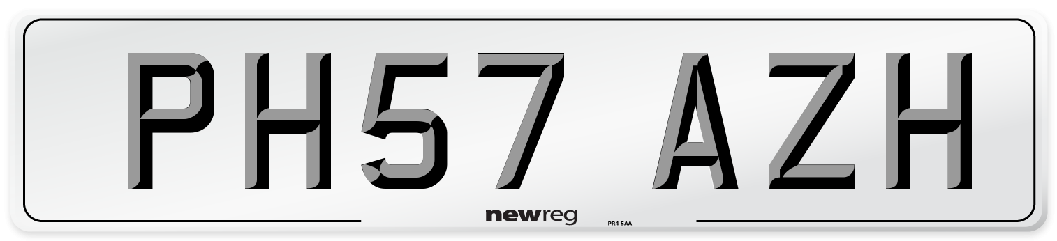 PH57 AZH Number Plate from New Reg